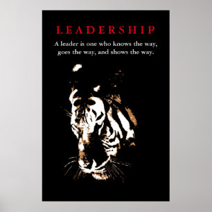 Poster Leadership tigre Inspiration