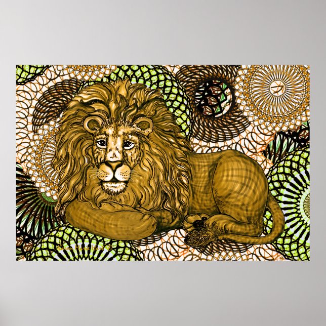 Poster Leading Lion (Devant)
