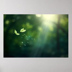 Poster Leaf Air Nature Serene Tranquille Tranquille