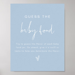 Poster LEAH Pastel Guess the Baby Food Baby shower Game