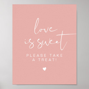 Poster LEAH Vibrant rose L'amour est Doux Treat Favoriser