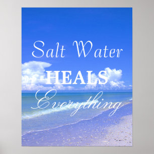Poster L'eau salée guérit tout