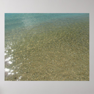 Poster L'eau sur la plage I Photographie Abstraite de la 
