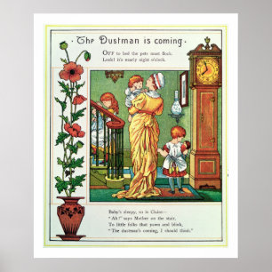 Poster L'éboueur vient (l'illustration de comptine)