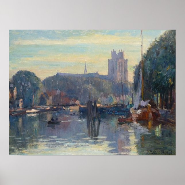 Poster Lebourg - Cathédrale De Dordrecht (Devant)