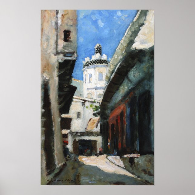 Poster Lebourg - La Rue Des Bouchers 1873 (Devant)