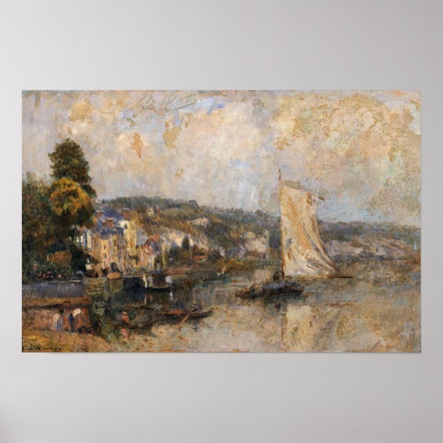 Poster Lebourg - La Seine Dans Les Environs De... (Devant)