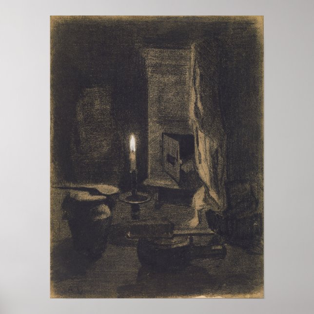 Poster Lebourg - La Vie Encore Avec La Bougie (Devant)