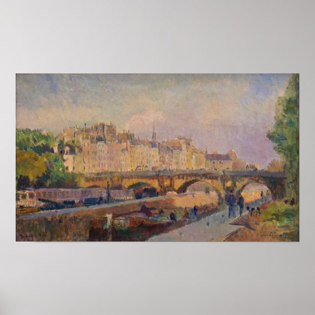 Poster Lebourg - Paris Le Pont Neuf (Devant)