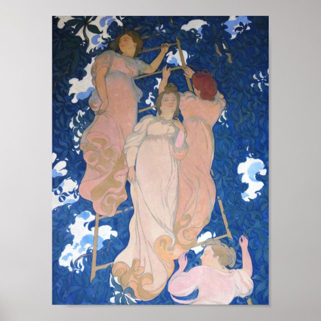 Poster L'échelle dans le feuillage, Maurice Denis (Devant)