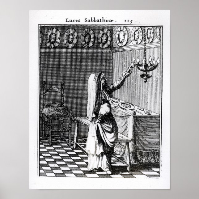 Poster L'éclairage des bougies du Sabbat (Devant)