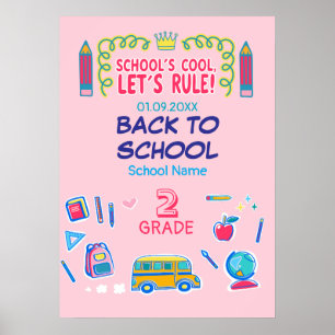 Poster L'école c'est cool, on va dominer la deuxième anné