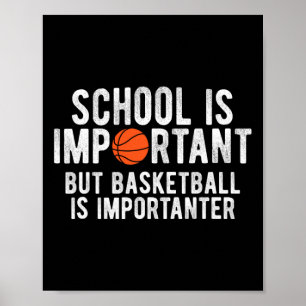 Poster L'École De Basket-Ball Fun Est Important