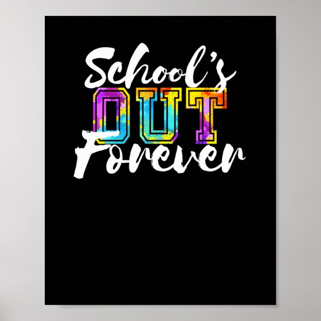 Poster L'école est dehors pour toujours heureux Dernier j (Devant)