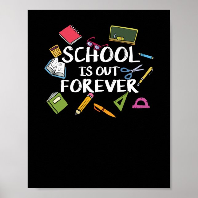Poster L'école est dehors pour toujours - Retraite scolai (Devant)