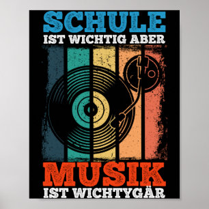 Poster L'école est importante Mais la musique est un atou