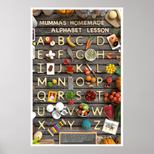 Poster Leçon d'alphabet fait maison par Maman