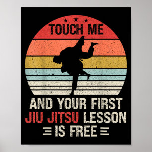 Poster Leçon de Jiu Jitsu Touch Ft est Brésilien Jiu Jits