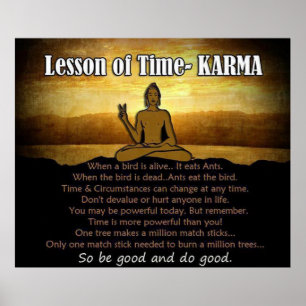 Poster Leçon du temps ~ KARMA