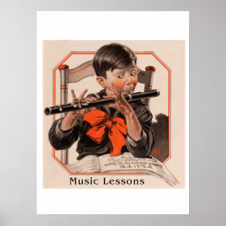 Poster Leçons de musique