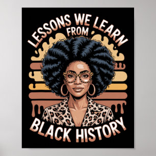 Poster Leçons que nous tirons de l'histoire des Noirs, pr