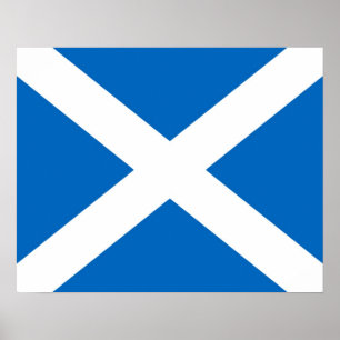 Poster L'Ecosse/affiche écossaise de drapeau