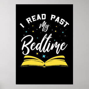 Poster Lecteur Cadeau J'Ai Lu Passé Mon Lit Et Mes Livres