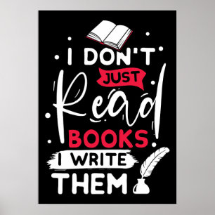 Poster Lecteur Cadeau Je ne fais pas que lire des livres