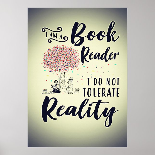 Poster Lecteur Cadeau Je Suis Lecteur De Livre (Devant)