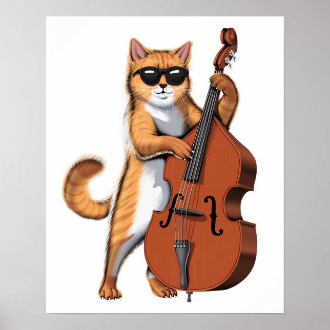 Poster Lecteur Cat Double Basse (Devant)