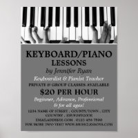 Lecteur Clavier, Clavier, Cours de piano