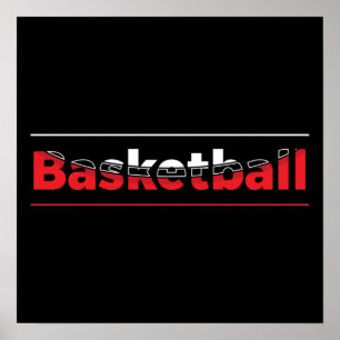 Poster Lecteur de basket-ball - Arche géométrique minimal