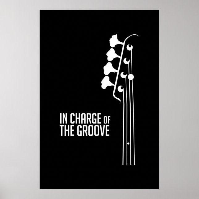Poster Lecteur de basse en charge du Groove (Devant)