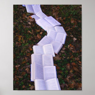 Poster Lecteur de lecture de chemin de livre