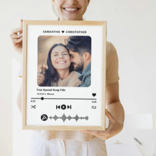 Poster Lecteur de musique de style de photo de chanson sp