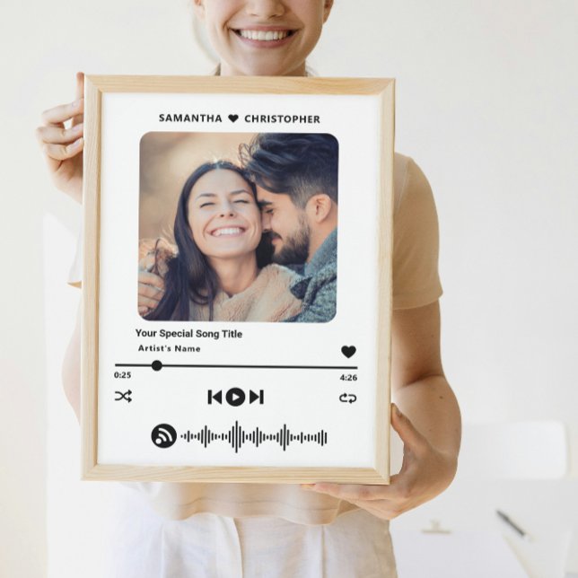 Poster Lecteur de musique de style photo de chanson spéci (Créateur téléchargé)