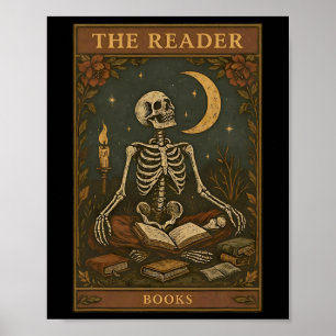Poster Lecteur Livres Carte Tarot Livre Lecture Enseignan