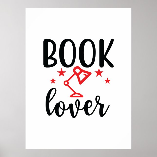 Poster Lecture Art Book Lover (Devant)