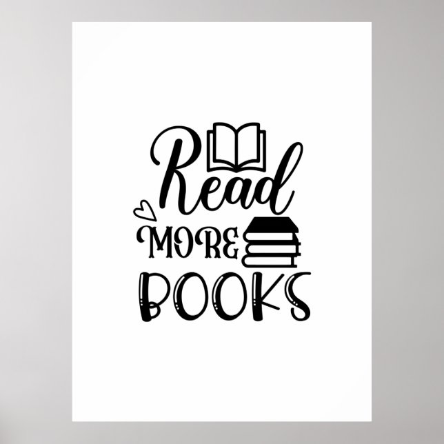 Poster Lecture Art Lire plus Livres (Devant)