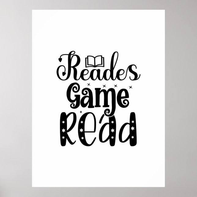 Poster Lecture Art Reades Jeu Lire (Devant)
