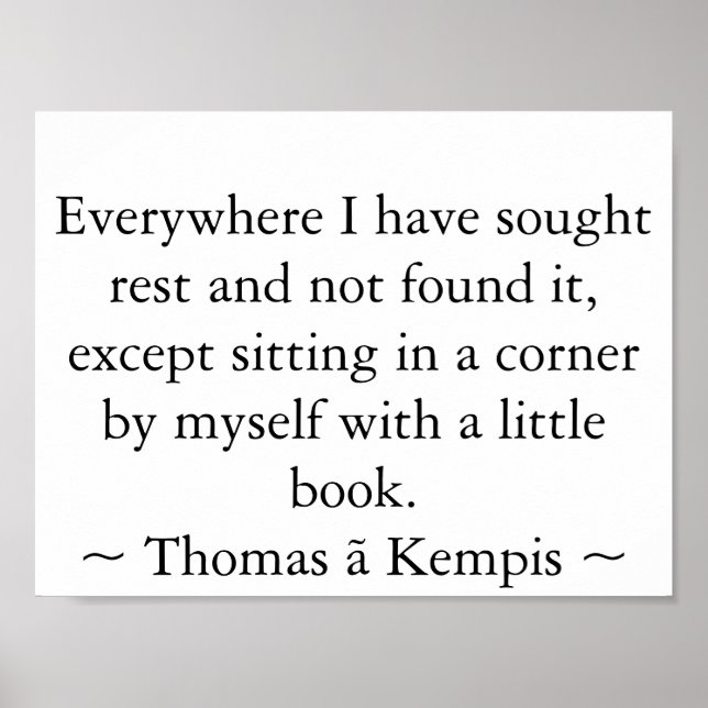 Poster Lecture dans un coin (Devant)