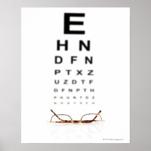 Poster Lecture de lunettes