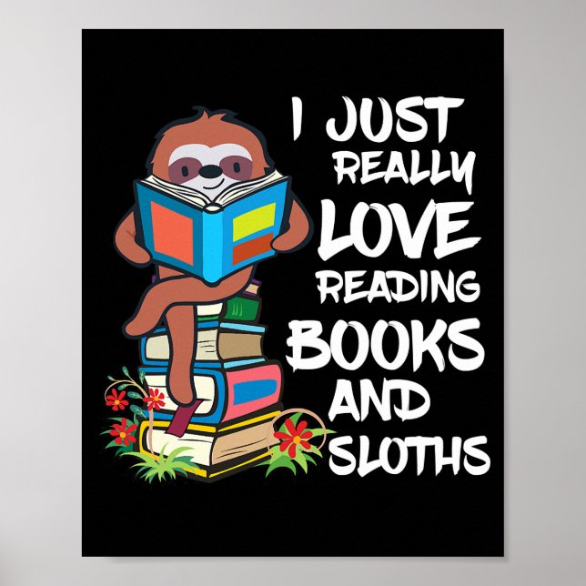 Poster Lecture du livre Lover Kids Sloth Lover (Devant)