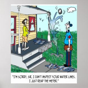 Poster Lecture d'un compteur pendant qu'une fuite se prop