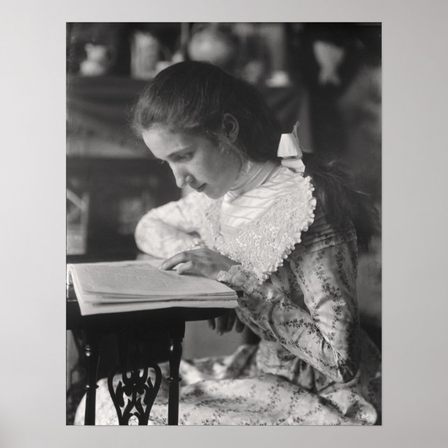 Poster Lecture féminine victorienne (Devant)