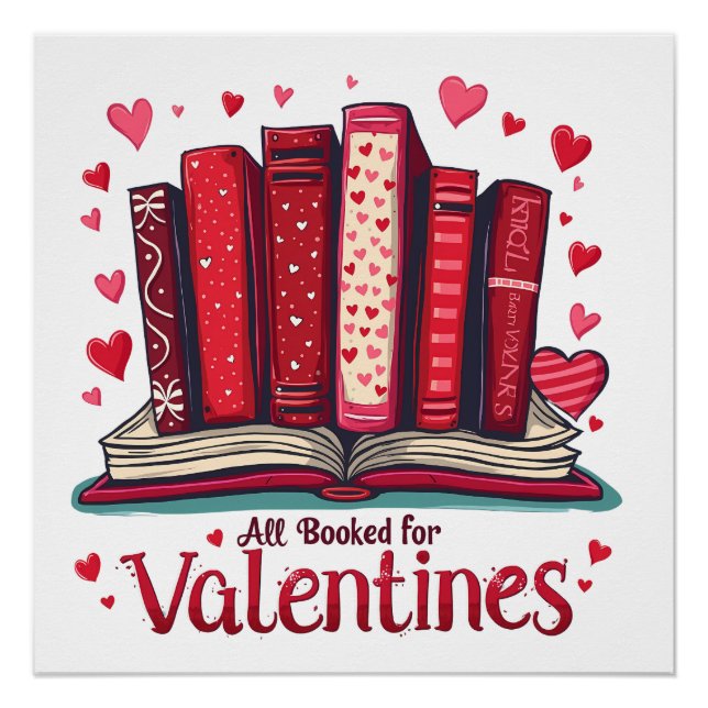 Poster Lecture romantique Vibes Cosy Valentine Cadeau (Devant)