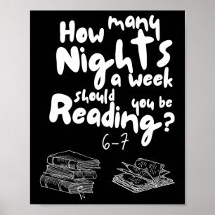 Poster Lectures de nuit 6-7 Mème Prof d'anglais Amateur d
