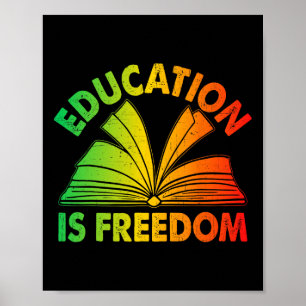 Poster L'éducation à l'histoire noire est la liberté Livr