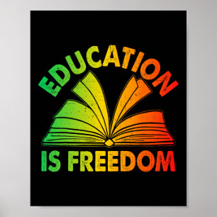 Poster L'éducation à l'histoire noire est la liberté Livr