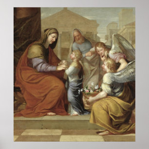 Poster L'éducation de la Vierge, 1658